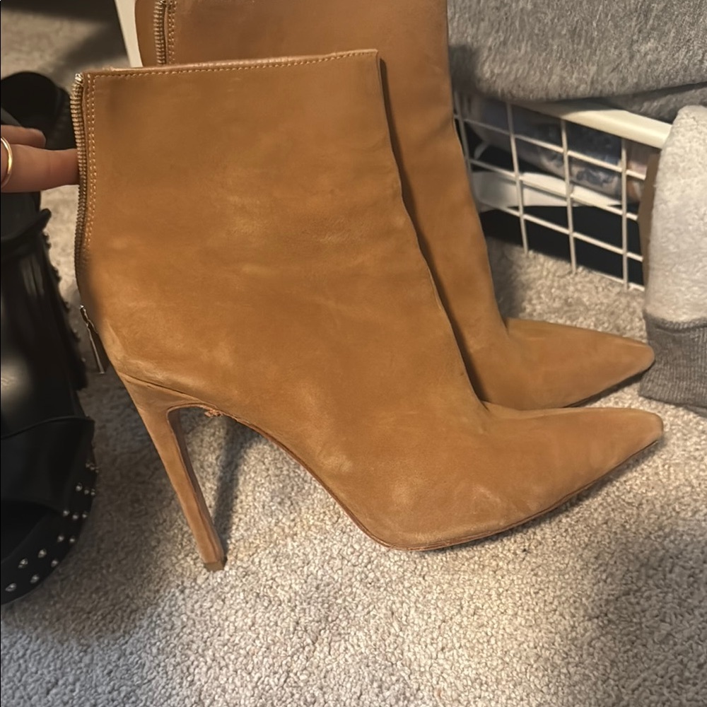 Raye Tan Suede Women's Ankle Boots
